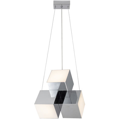 Kuzco Lighting PD20616-CH-UNV Tetra LED 11.38 inch Pendant Ceiling Light, Color Temperature 3000K, Wattage 33W, Chrome Finish