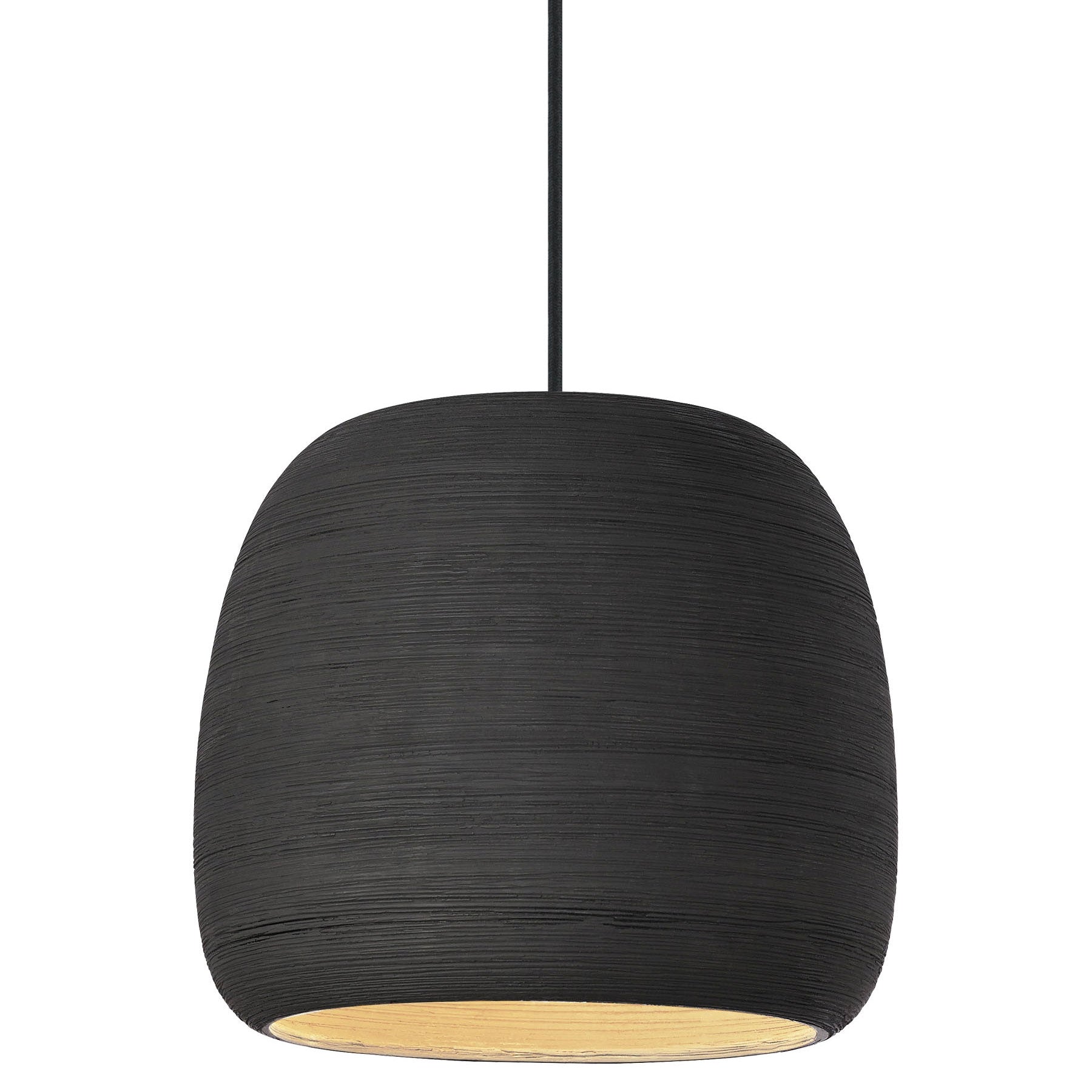 Visual Comfort Architectural 700TDKRMPSBB-LED927 Karam 11.7" Pendant Light, LED Lamp, Color Temperature 2700K, Black Finish