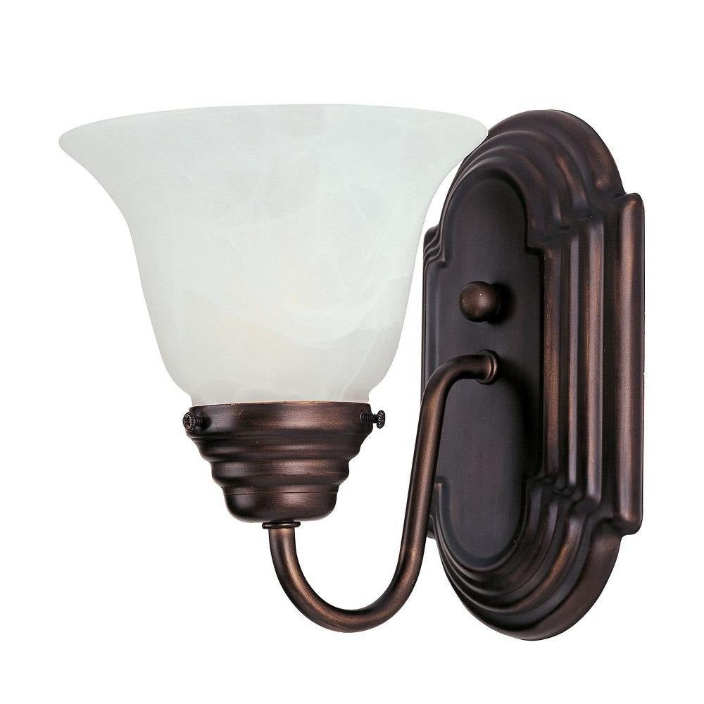 Maxim Lighting 8011MROI Essentials 1 Light 9.5 Inch Oil Rubbed Bronze Wall Sconce