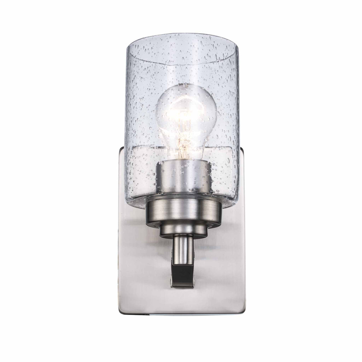 Trans Globe Lighting 80521 BN Mod Pod 1 light brushed nickel wall sconce front view