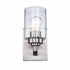 Trans Globe Lighting 80521 BN Mod Pod 1 light brushed nickel wall sconce front view