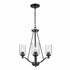 Trans Globe Lighting 80525-3 BK black 3 light chandelier