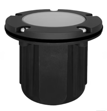EnvisionLED IGL-FL-BR-MBL-12V Low Voltage In-Ground Well Light, Flat Open Lens, Wattage 50W Halogen Max/LED, MR16, Voltage 12V, Brass - Black