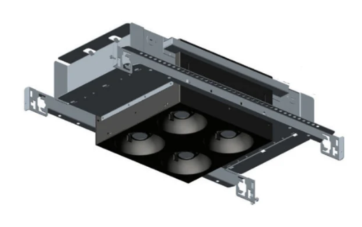 Visual Comfort Architectural EMTH22LLON120ELVW 2X2 Trimmed Flangeless Non-IC Airtight Housing, Wattage 48W, Dimming ELV, White Finish