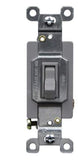 Enerlites 81200-GY Residential Grade 20A Toggle Switch, Single Pole, Gray Finish