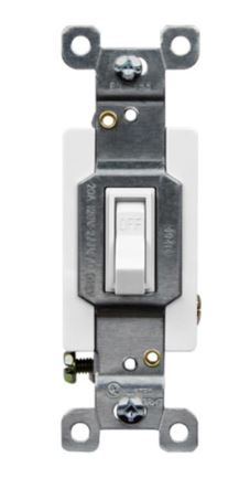 Enerlites 81200-W Residential Grade 20A Toggle Switch, Single Pole ...