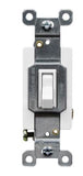 Enerlites 81200-W Residential Grade 20A Toggle Switch, Single Pole, White Finish