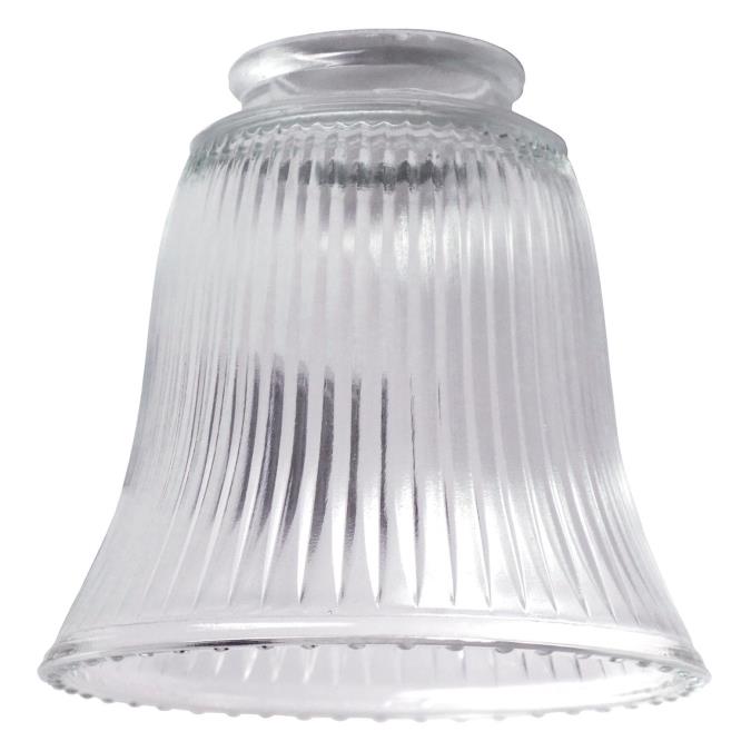 Westinghouse Lighting 8125800 clear ribbed bell glass shade