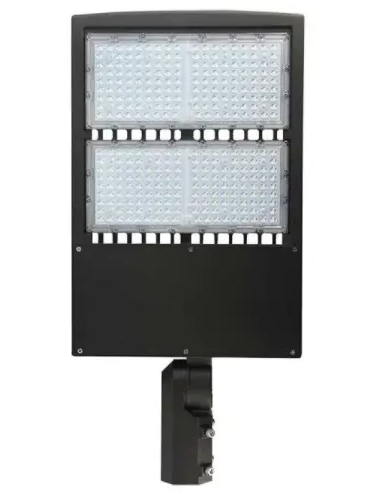 Dabmar Lighting DF-LED7771-T5-40K-B LED Post Top Fixture, T5, Wattage 300W, Lumens 37500 lm, Voltage 100V-277V, Color Temperature 4000K, Black Finish