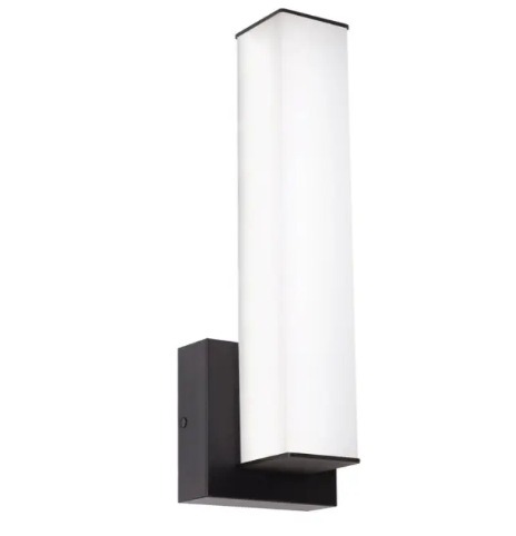 AFX Lighting TADS0514LAJUDBK Tad 14" LED Wall Sconce, Wattage 12W,  Multi-Color Temperature, Voltage 120-277V, Black