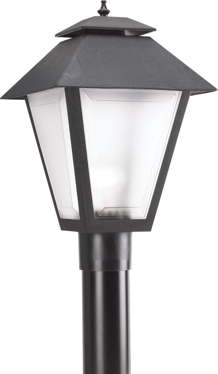 Generation Lighting 82065-12 Polycarbonate Outdoor black post lantern