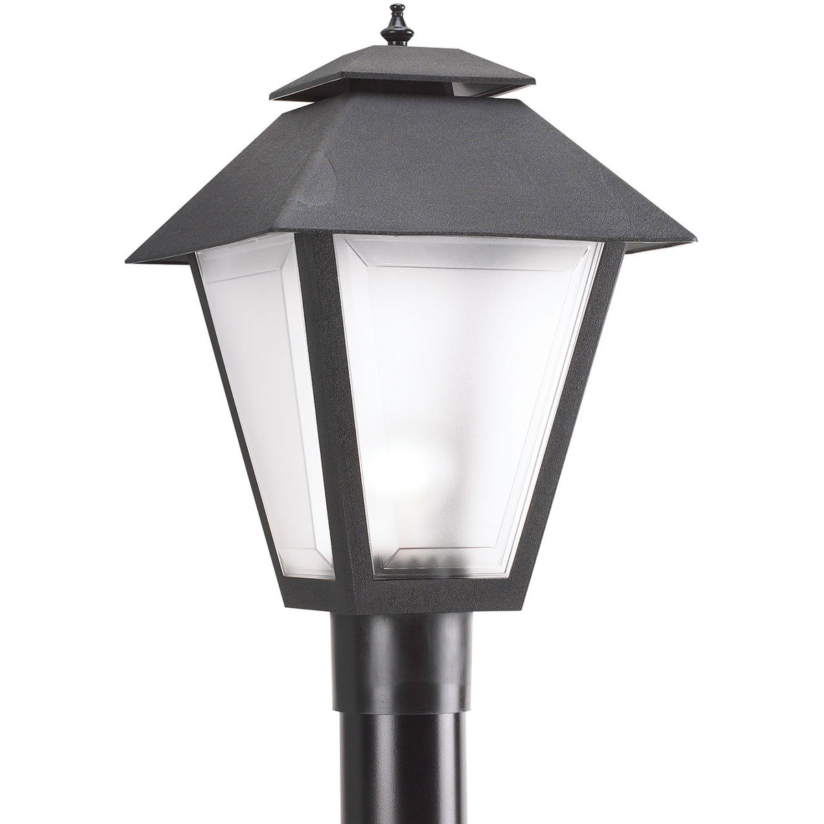 Generation Lighting 82065EN3-12 black polycarbonate outdoor post lantern
