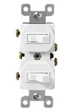 Enerlites 82150-GY Combination 15A Toggle Switches, Single Pole, Gray Finish