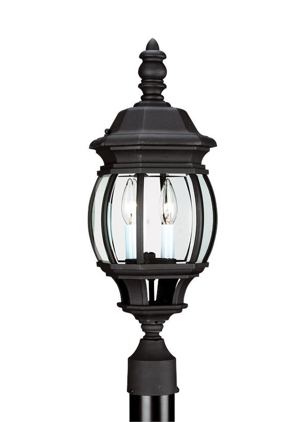 Generation Lighting Wynfield 2 light black outdoor post lantern