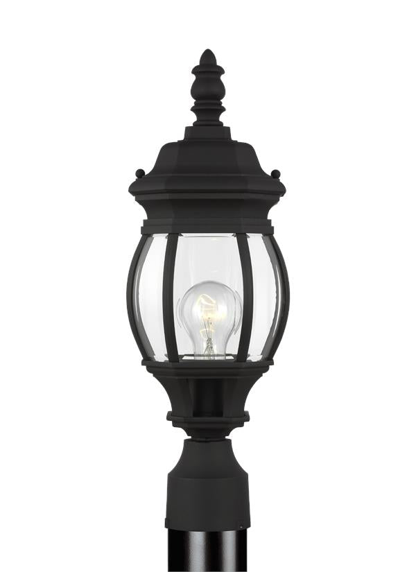 Generation Lighting 82202-12 Wynfield black outdoor post lantern