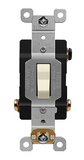 Enerlites 83201-LA 20 Amp Heavy Duty Toggle Light Switch, 3-Way or Single Pole, 20A 120/277V, Grounding Screw, Heavy Duty Commercial Grade, UL Listed, Light Almond Finish