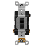 Enerlites 83201A-BK Antimicrobial Industrial Toggle Switch 20A, 3-Way, Black