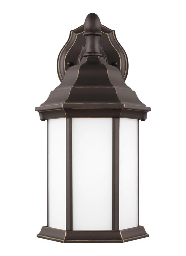 Generation Lighting 8338751-71 Sevier outdoor wall lantern in antique bronze front view