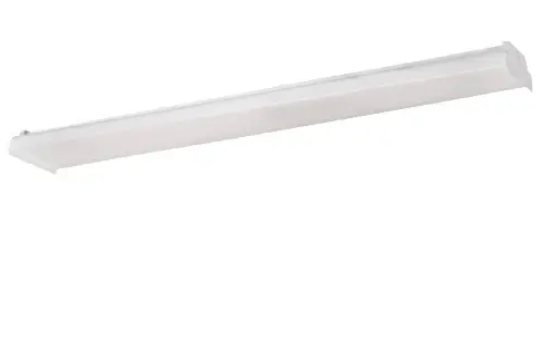 Keystone KT-WLED44PS-4-8CSA-VDIM 4-ft LED Wrap Fixture, Selectable Wattage, Voltage 120V-277V, Multi-Color Temperature, White
