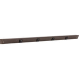 Task Lighting APT30-4BBZ-6PK 30" Slim Profile Angled Power Strip, 4 Single Black Receptacles - Bronze Finish - 6 Pack