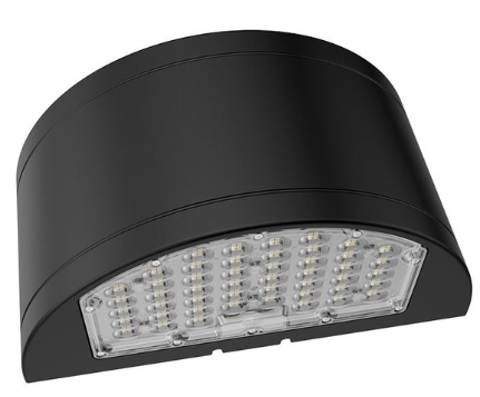 Westgate WHCX-48-80W-MCTPB-BK Half-Cylinder Wall Pack, Selectable Wattage 48/64/80W, Multi-Color Temperature, Select Type 2/3/4 With Photocell, Black Finish