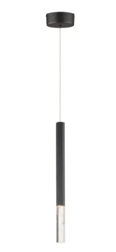 ET2 Contemporary Lighting E11022-95BK Diaphane LED 1-Light Pendant Ceiling Light, CCT 3000K - Finish Black