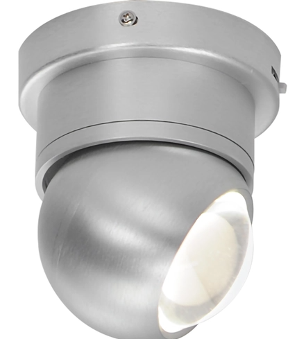 ET2 Contemporary Lighting E23510-AL Nodes LED 4.75 inch Flush Mount Ceiling Light, Multi-Color Temperature, Lumens 700lm, Brushed Aluminum Finish