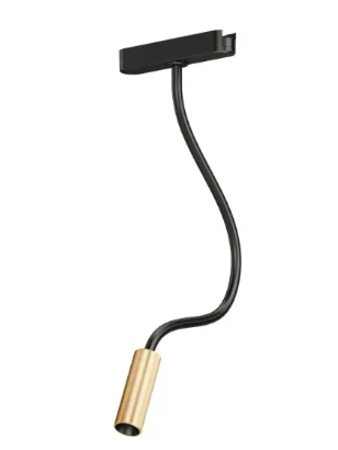 ET2 Contemporary Lighting ETL21216-BKGLD Continuum Track Reading Light, Color Temperature 3000K, Voltage 120-277V, Gold Finish