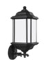 Generation Lighting Kent 1 light black outdoor wall lantern