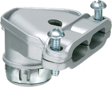 Arlington 84690ST 3/8" Duplex Flex/AC/MC 90-Deg Snap-Tite Connector, Zinc Die-Cast 10 Pack