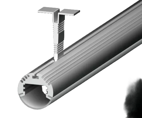 Diode LED DI-CPCHB-RDCL-96 Channel Bundle, Closet Rod, 96 in. piece, 24mm diameter, Frosted Lens, 2 Open end Cap, 2 Closed End Cap, 4 180 Degree Swivel Bracket, 2 Support Brackets and 2 Closet Brackets