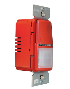 Wattstopper WS-301-R PIR Wall Switch Occupancy Sensor, 120/277V, Red