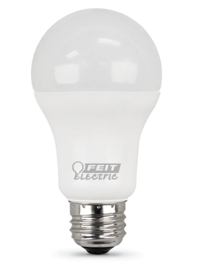 Feit Electric A1600/850/10KLED/2 E26 Base A19 Soft White Non Dimmable General Purpose LED Blub Light, Color Temperature 5000K, Wattage 15W  , Voltage 120V - 2 Pack