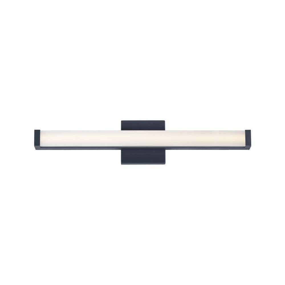 Maxim Lighting 52032BK Spec 1 Light 24 Inch Black Bath Vanity Wall Light - Front View