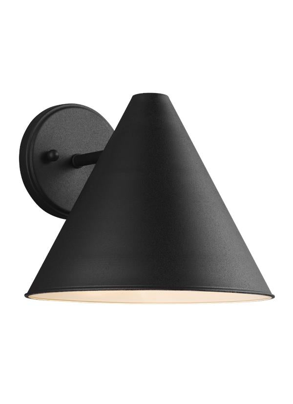 Generation Lighting 8538501EN3-12 Crittenden black outdoor wall lantern