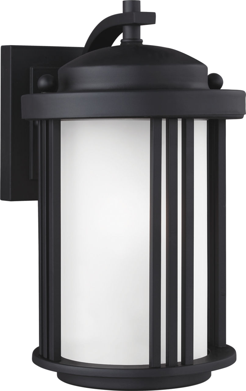Generation Lighting Crowell 1 Light 10 inch Black Outdoor Wall Lantern
