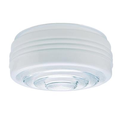 Westinghouse Lighting 8560600 white and clear glass drum shade 6 pack