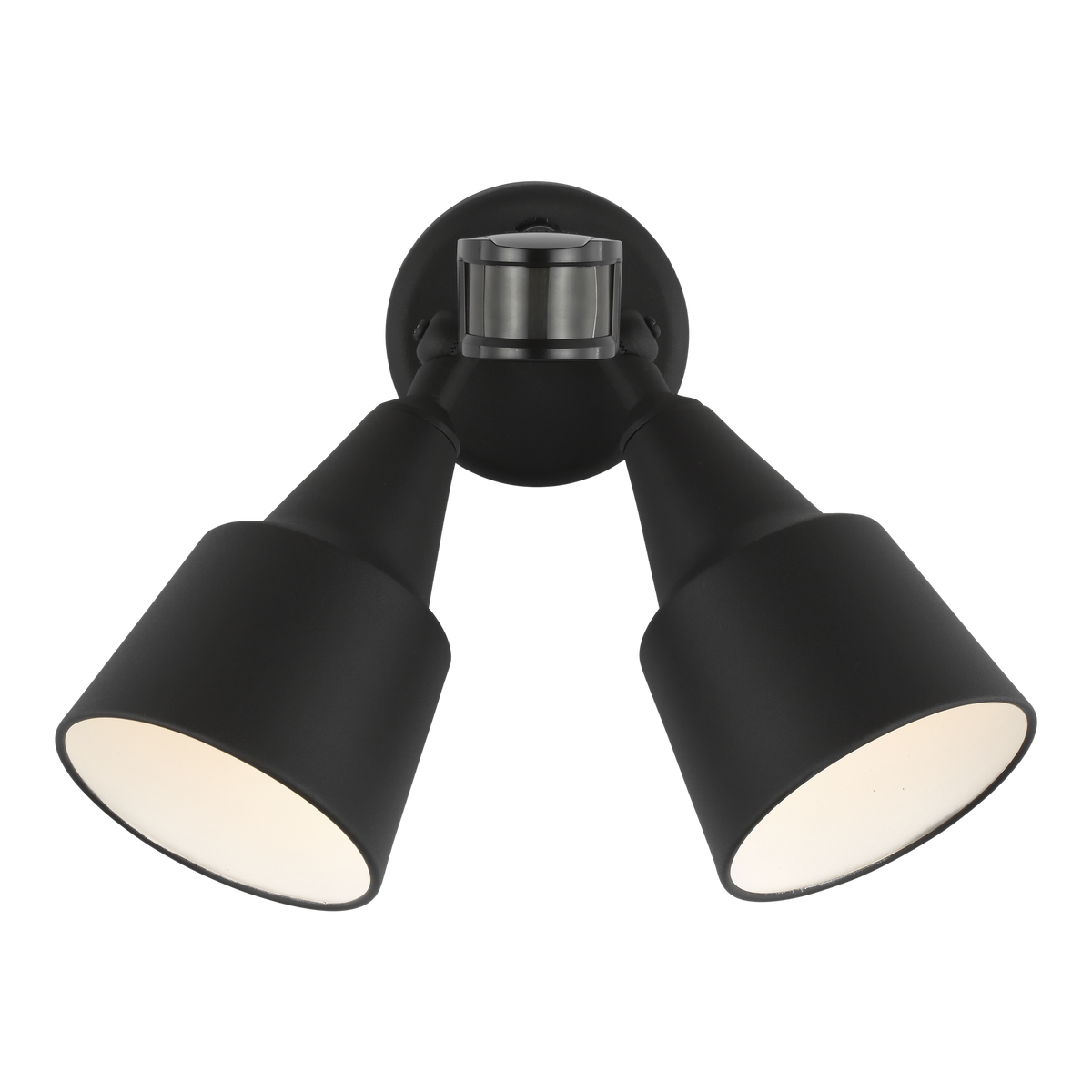 Generation Lighting 8560702PM-12 Flood Light 2 light black outdoor flood light with motion sensor
