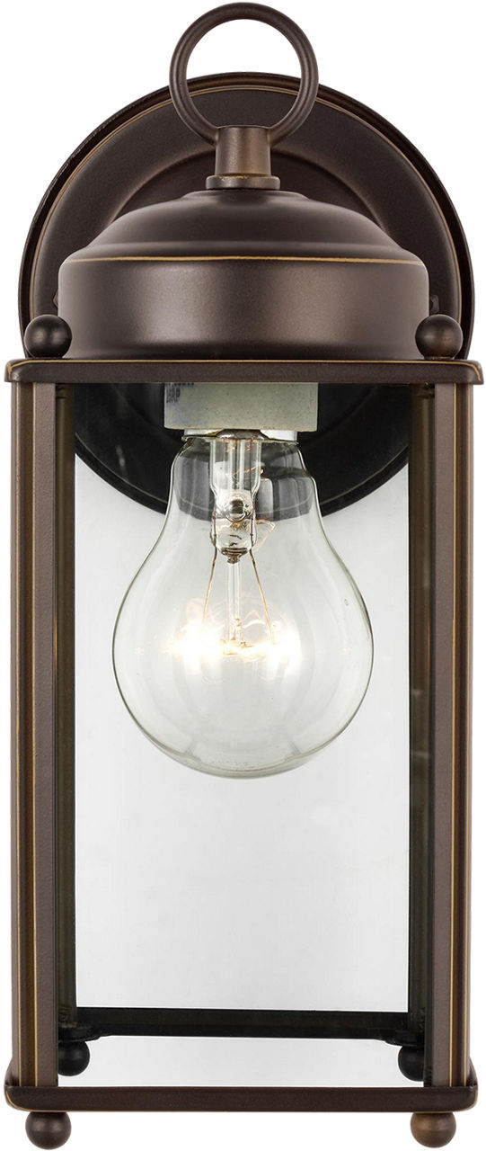 Generation Lighting 8593EN7-71 New Castle 1 Light Antique Bronze Wall Lantern