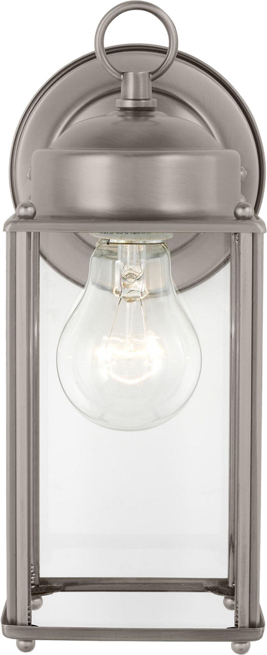 Generation Lighting New Castle 1 light antique brushed nickel wall lantern