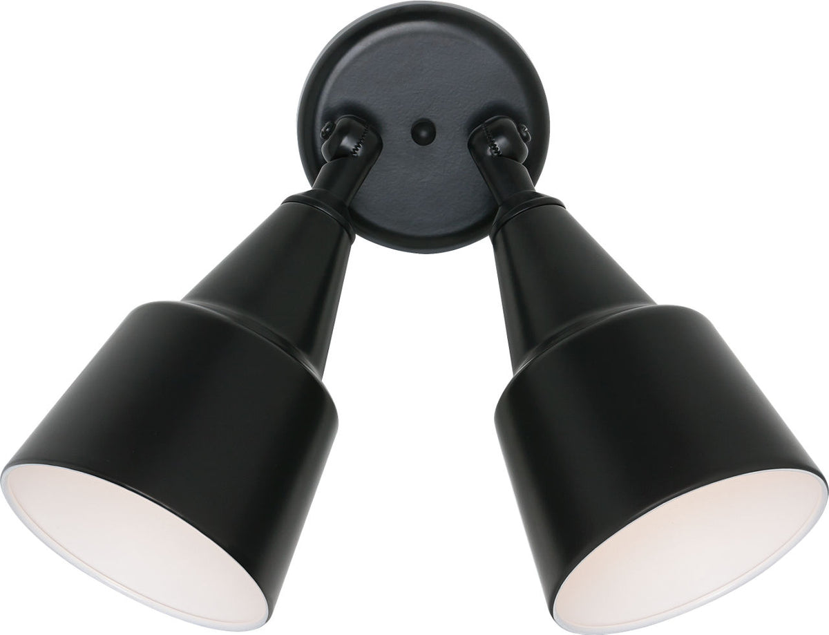 Generation Lighting 8607-12 Flood Light 2 Light Black wall fixture