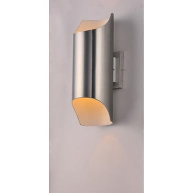 Maxim Lighting 86119AL Lightray 2 Light Brushed Aluminum Outdoor Wall Sconce - Side View