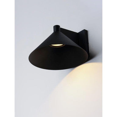 Maxim Lighting 86141BK Conoid 1 Light 8 inch Black Outdoor Wall Light Lit View