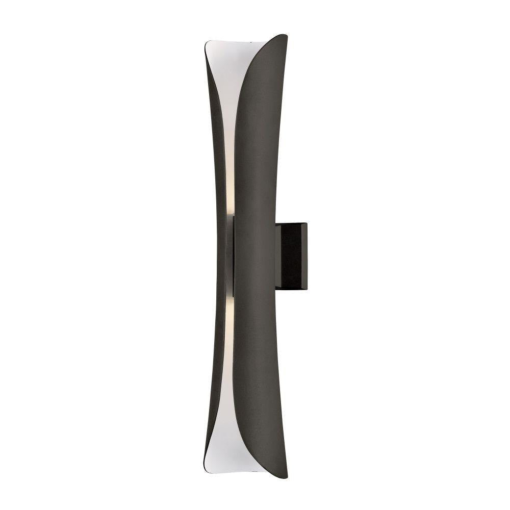 Maxim Lighting 86147ABZ Scroll Architectural Bronze Outdoor Wall Sconce - Front View White Background