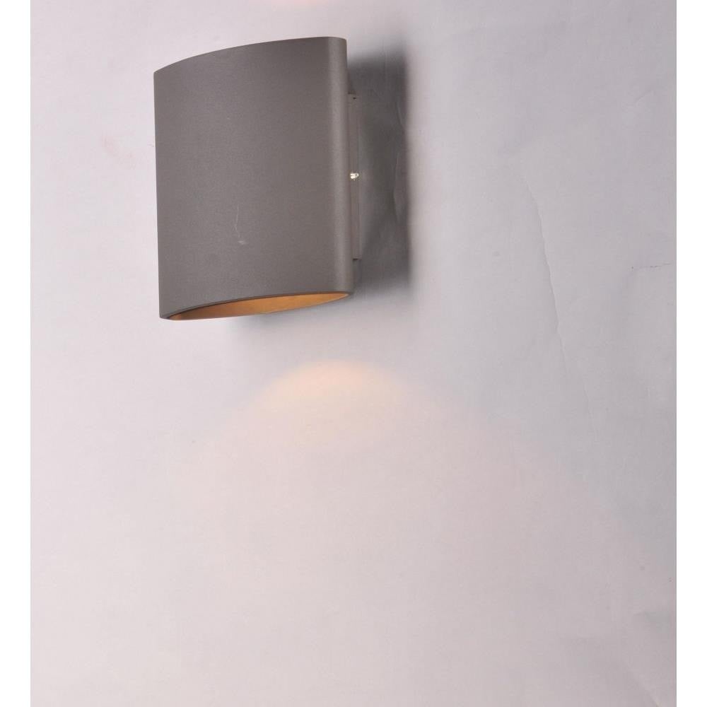 Maxim Lighting 86152AL Lightray Outdoor Wall Sconce in Brushed Aluminum - Wall Mounted View