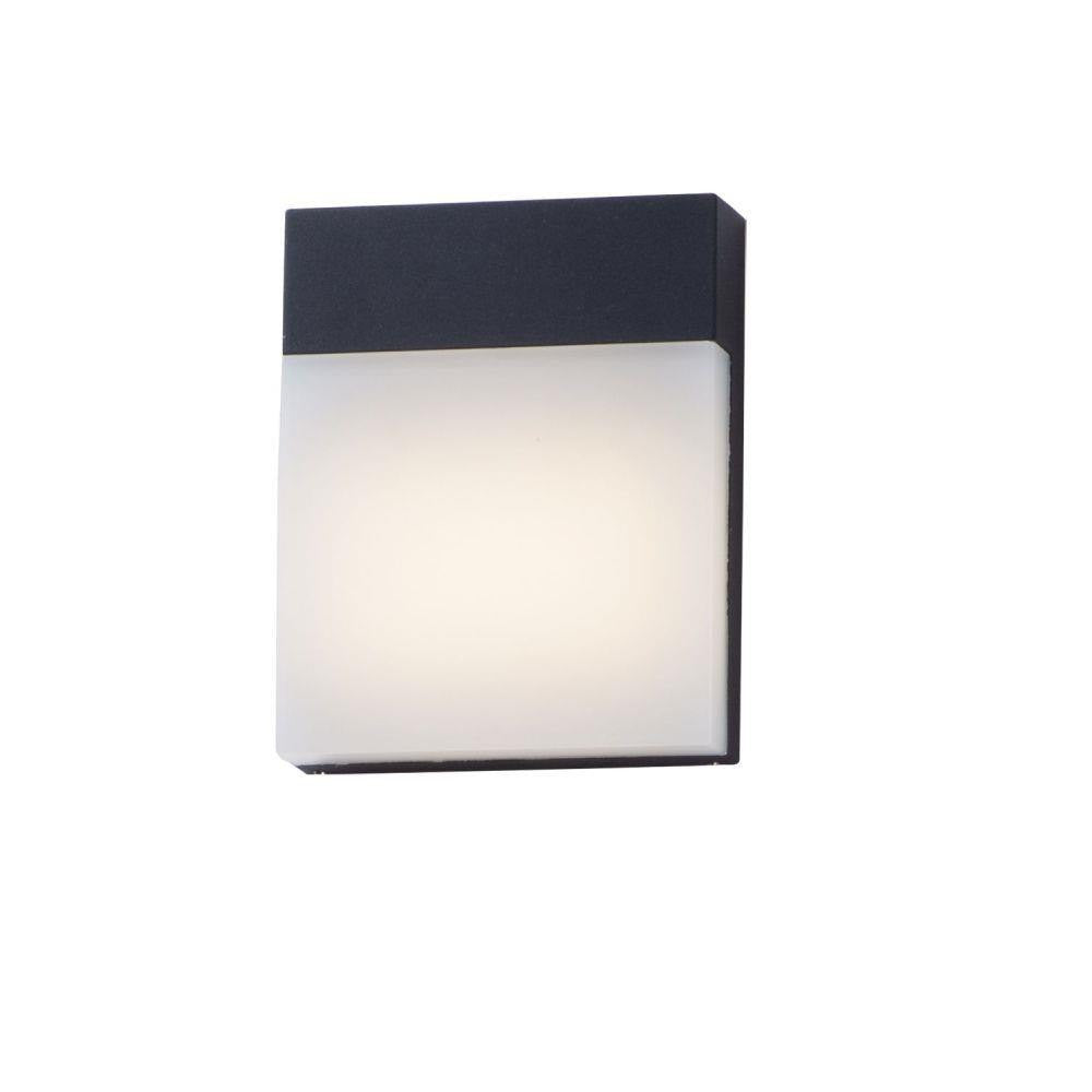Maxim Lighting 86165BK Eyebrow 1 Light 7.75 Inch Black Outdoor Wall Lantern - White Background