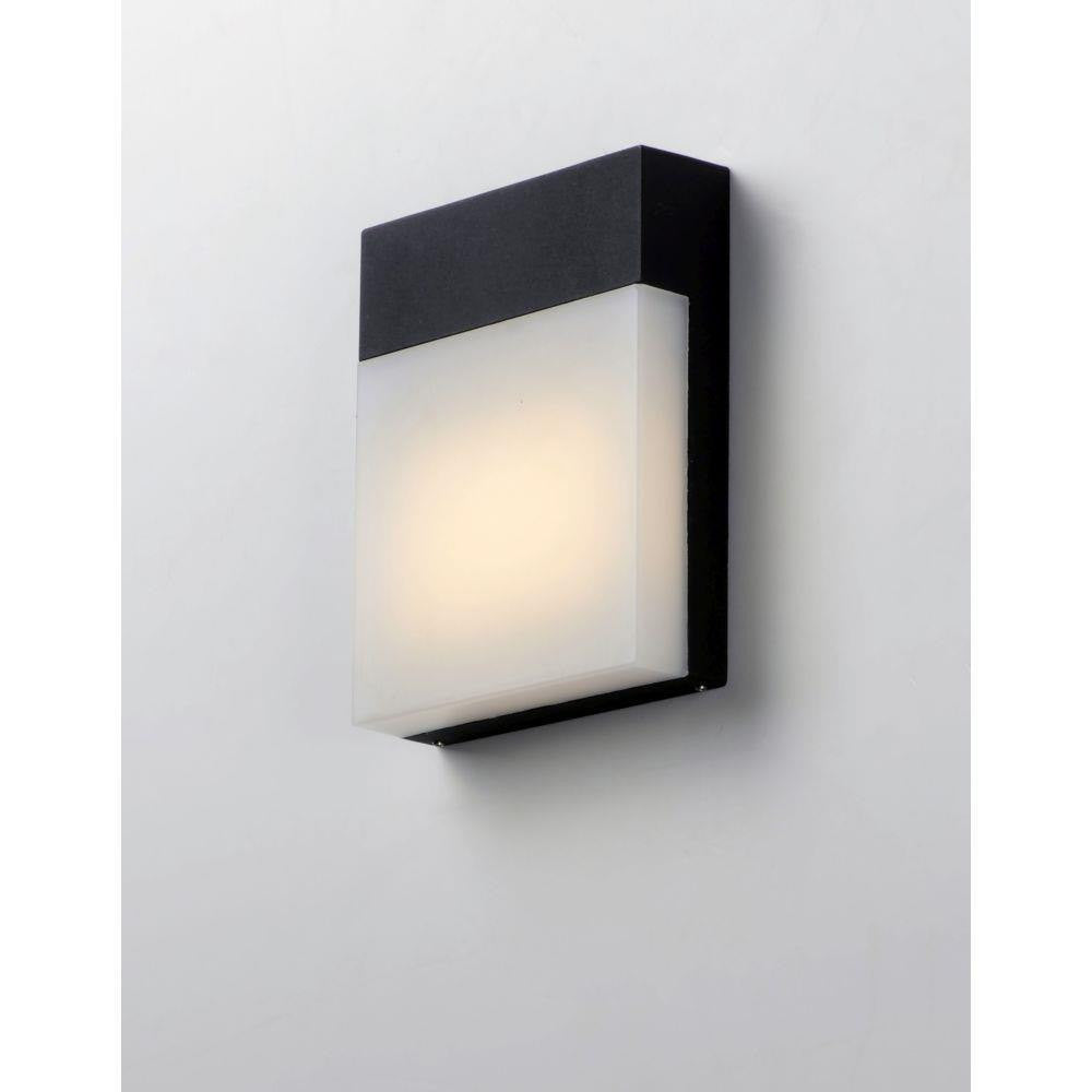 Maxim Lighting 86165BK Eyebrow 1 Light 7.75 Inch Black Outdoor Wall Lantern - Angled View