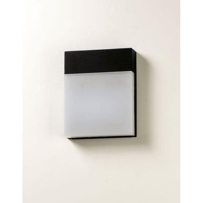 Maxim Lighting 86165BK Eyebrow 1 Light 7.75 Inch Black Outdoor Wall Lantern - Front View