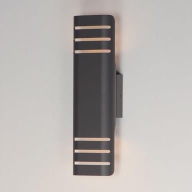 Maxim Lighting 86174BK Lightray Black LED Outdoor Wall Sconce side angle view