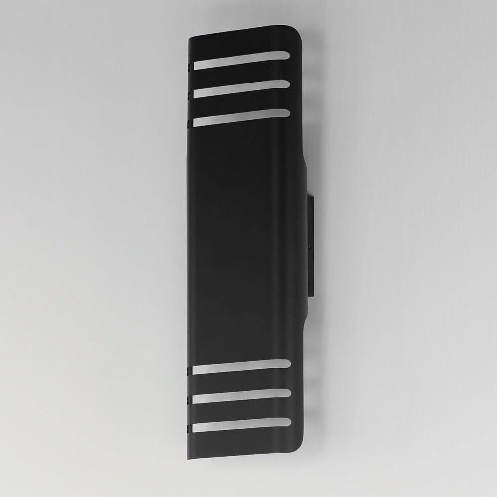 Maxim Lighting 86176BK Lightray Black Outdoor Wall Mount - Installed Wall View